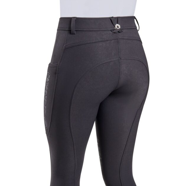 Montar Angela Yati Normal Waist Breeches - Knee Grip, Black - Image 4