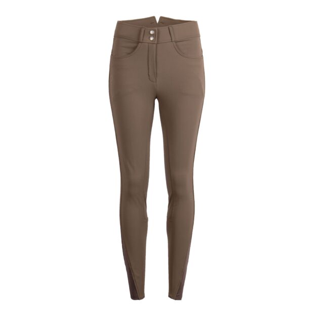 Montar Megan Yati Ladies High Rise Knee Grip Breeches, Mud - Image 2