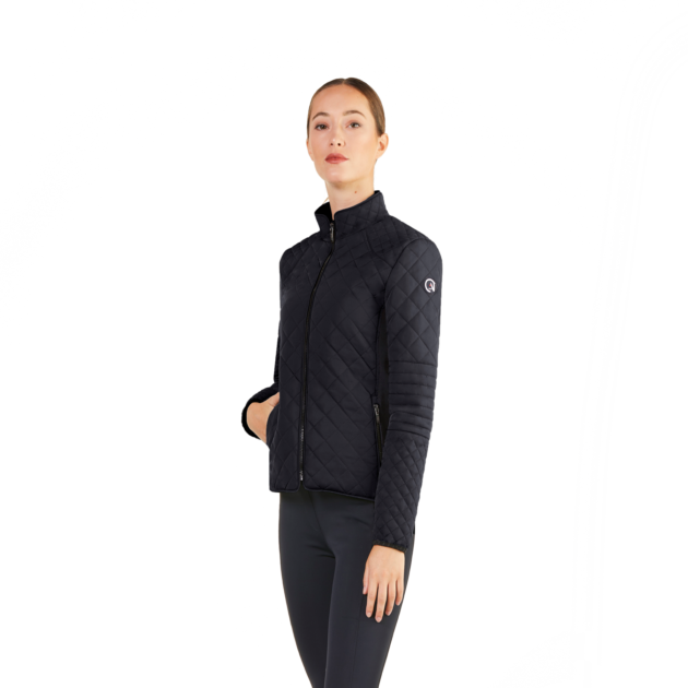 EGO7 Atena Ladies Short Quilted Jacket, Navy Blue