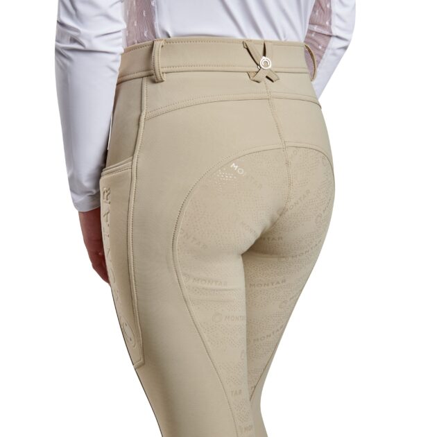 Montar Angela Yati Normal Waist Breeches - Full Grip, Beige - Image 4