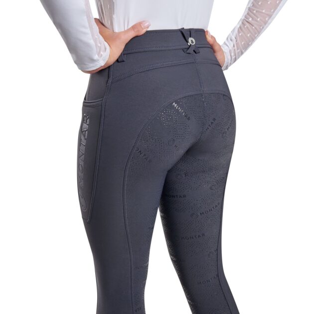 Montar Angela Yati Normal Waist Breeches - Full Grip, Navy - Image 3