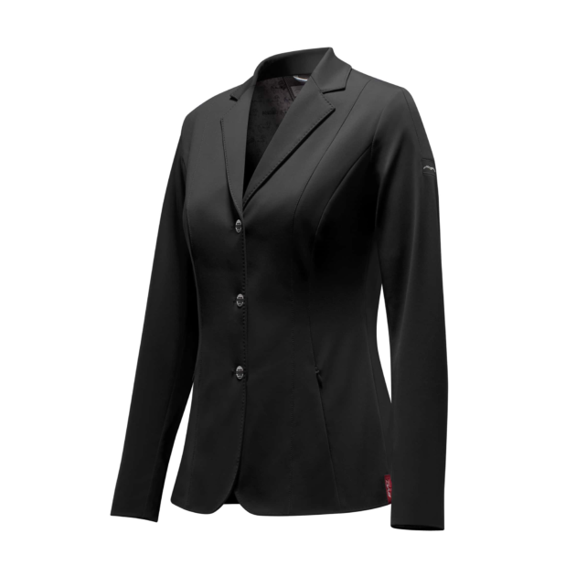 Animo Italia Lud Ladies Competition Riding Jacket, Black