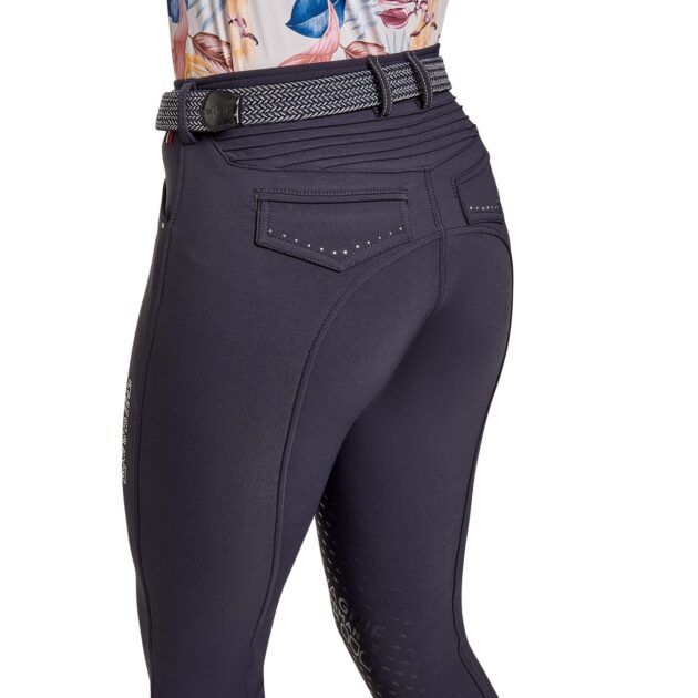 Cavallo DALIMA GRIP Knee Grip, Mid Rise Breeches, Navy - Image 5