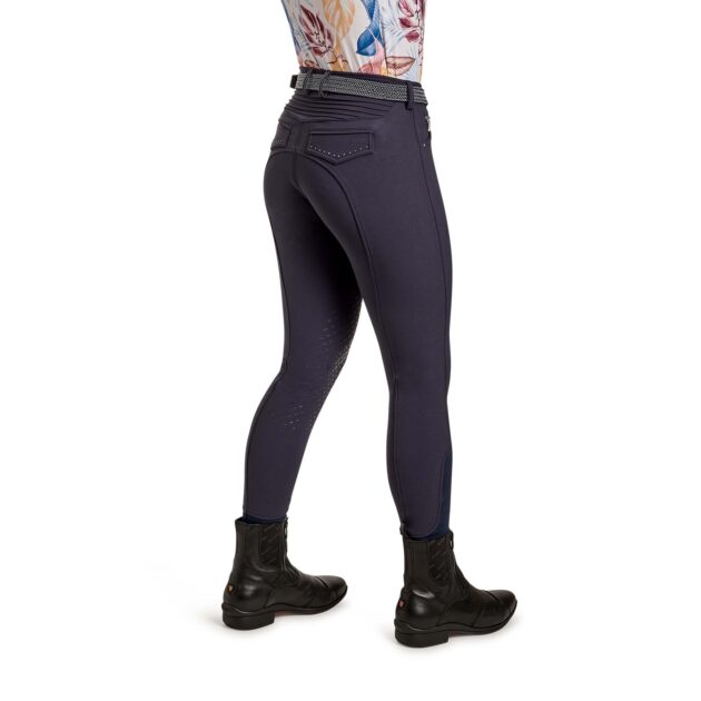 Cavallo DALIMA GRIP Knee Grip, Mid Rise Breeches, Navy - Image 2