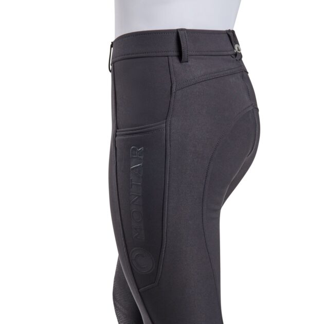 Montar Angela Yati Normal Waist Breeches - Knee Grip, Black - Image 3