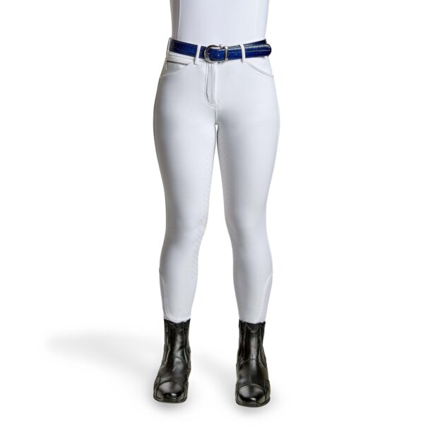 Cavallo CALIMA Full Grip, Mid Rise Breeches, White - Image 3