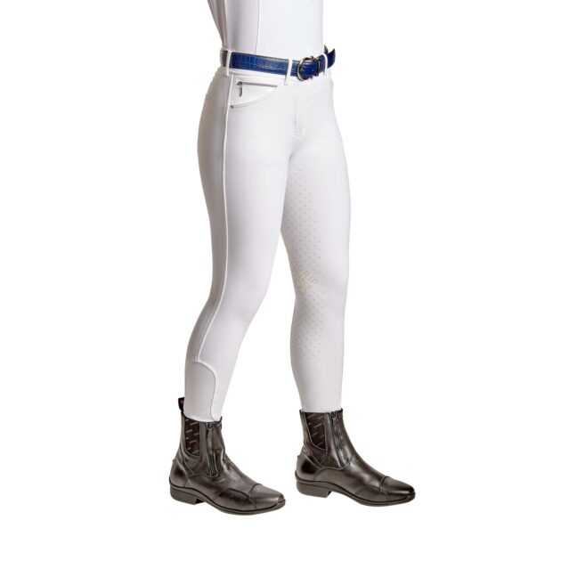 Cavallo CALIMA Full Grip, Mid Rise Breeches, White - Image 7