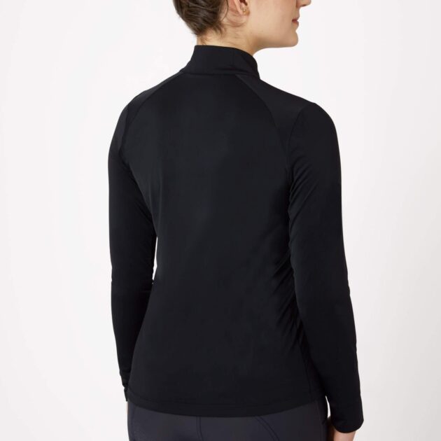 B Vertigo Sidney Women's Long Sleeved Ventilated Half Zip Shirt, Anthracite Gray - Image 2