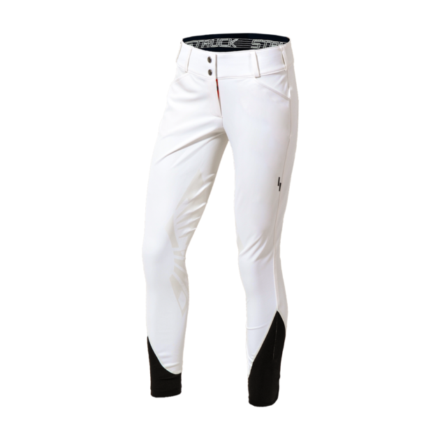 Struck Women's 50 Series Knee Grip Breeches, White 2.0