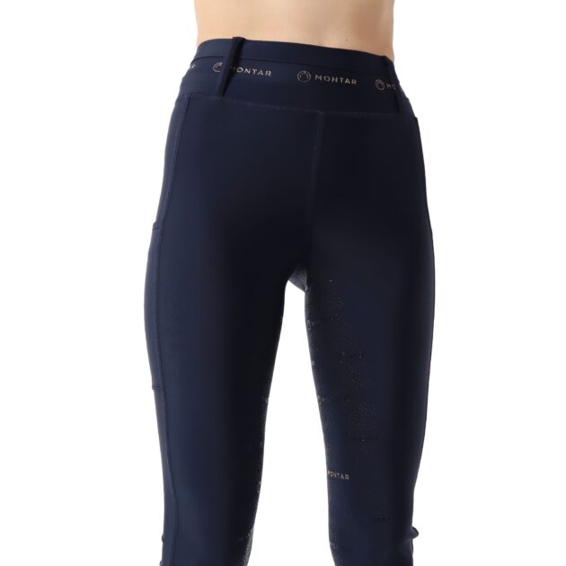 Montar Shelby ShapeTight Ladies High Rise Full Grip Riding Leggings, Dark Navy - Image 2