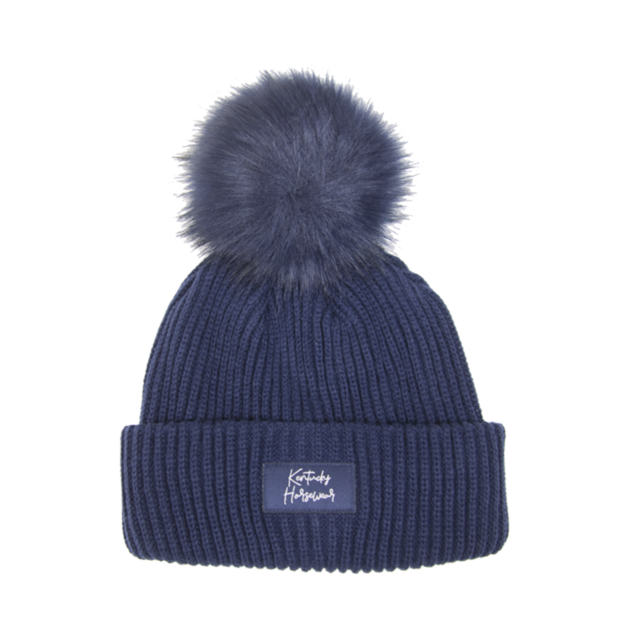 Kentucky Horsewear Beanie Pompom, Navy