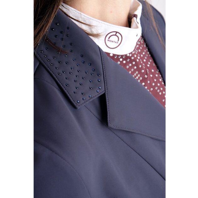 Montar Bonnie Softshell Competition Jacket with Crystals, Navy - Image 3