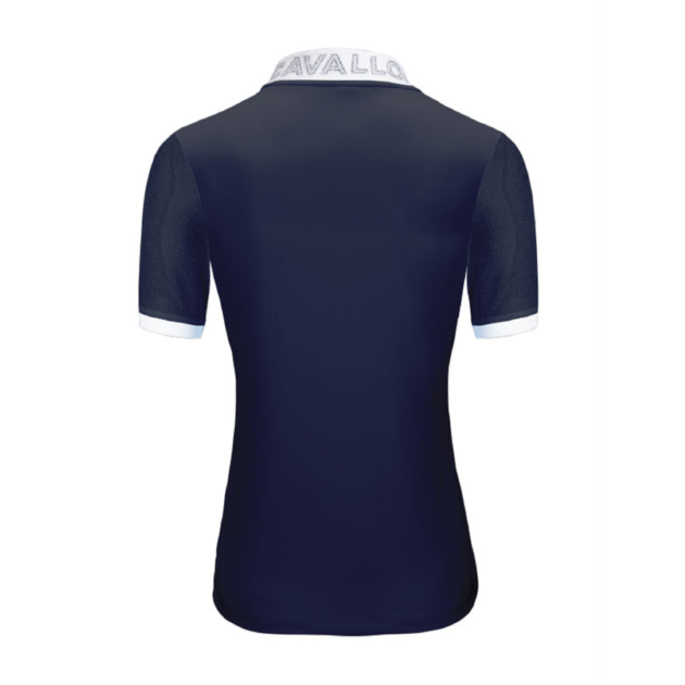 Cavallo Panita Short Sleeve Competition Shirt, Dark Blue - Image 11