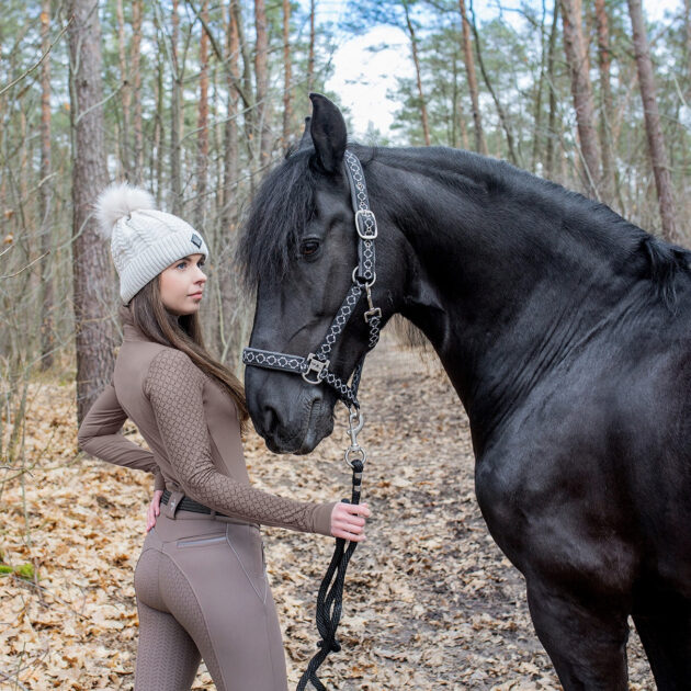 Fair Play MARLEY Full Seat, High Rise Winter Breeches, Taupe Grey - Image 3