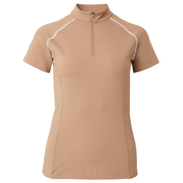 B Vertigo Adara Cool Tech Training Shirt, Tiger's Eye Brown