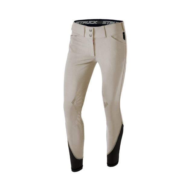 Struck Women's 50 Series hEQ Knee Grip Breeches, Beige