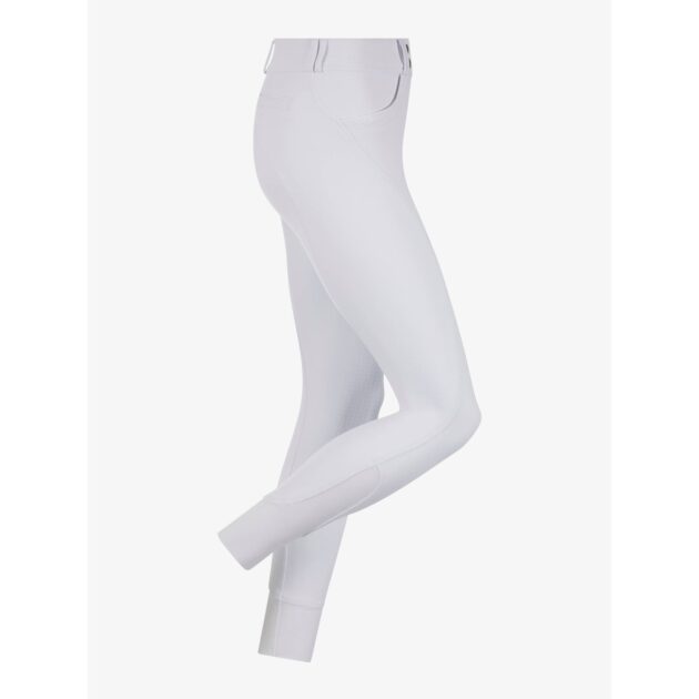 LeMieux Amara II Ladies Knee Grip Breeches, White - Image 2