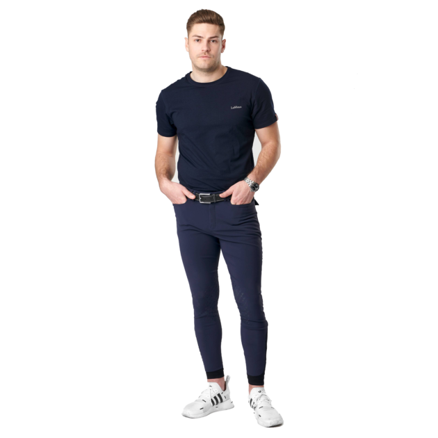 LeMieux Men's Knee Grip Breeches, Navy - Image 3