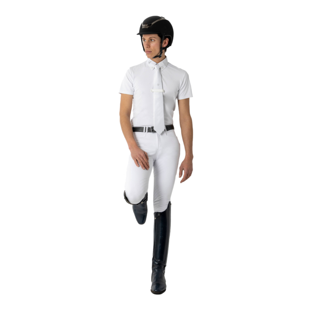 LeMieux Men's Knee Grip Breeches, White - Image 3