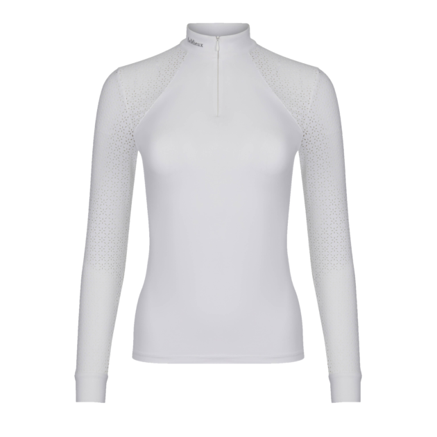 LeMieux Olivia Ladies Long Sleeve Show Shirt, White