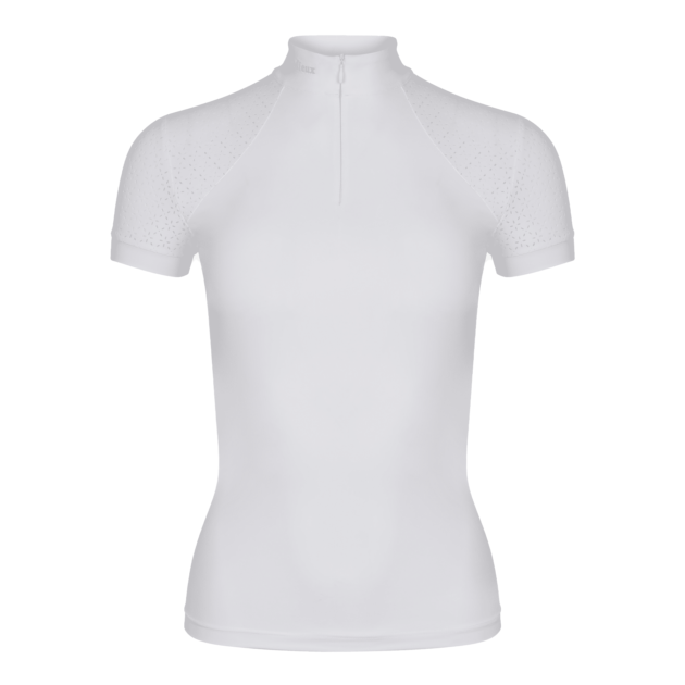 LeMieux Olivia Ladies Short Sleeve Show Shirt, White