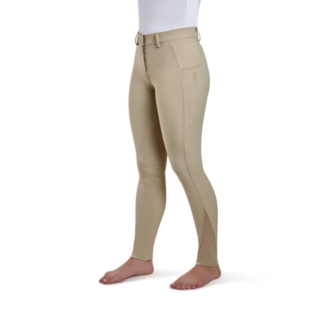 Montar Angela Yati Normal Waist Breeches - Knee Grip, Beige