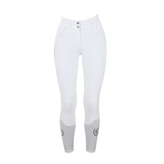 Equestrian Stockholm Riding Breeches Dressage Full Seat, Elite White