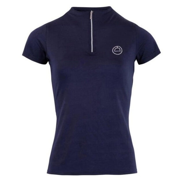 Montar Everly Basic Crystal Logo Polo, Navy