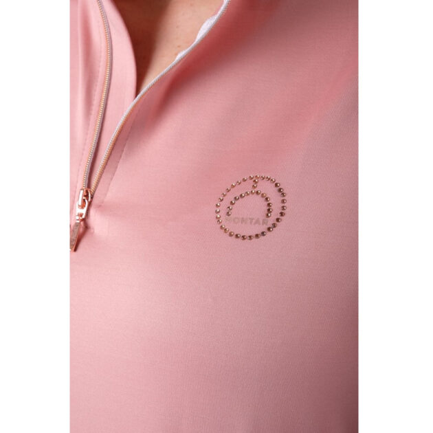 Montar Everly Rosegold Long Sleeve Training Shirt, Pale Pink - Image 4