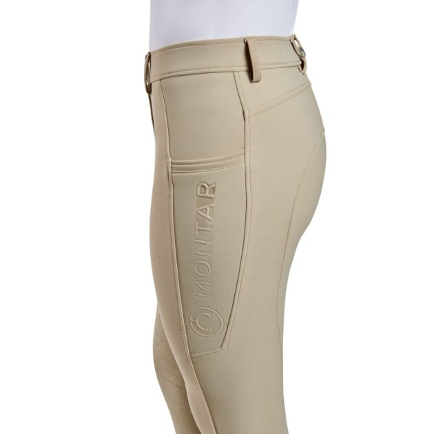 Montar Angela Yati Normal Waist Breeches - Knee Grip, Beige - Image 4