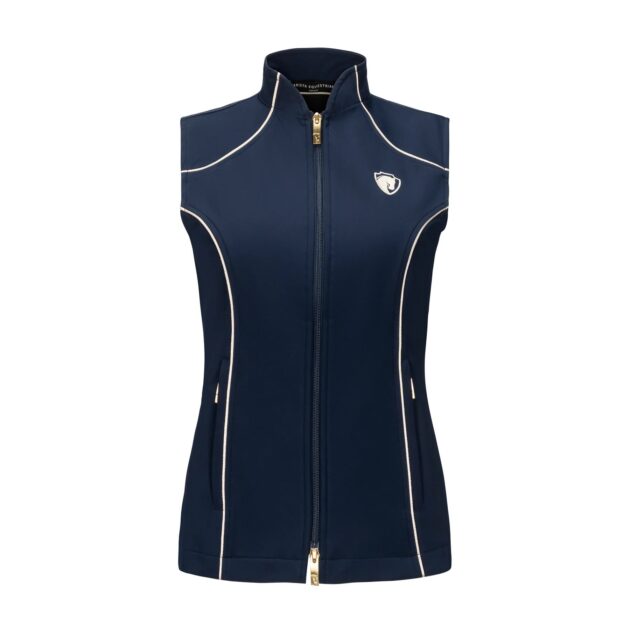 Arista Equestrian Ladies Iconic Bit Vest, Navy - Image 2