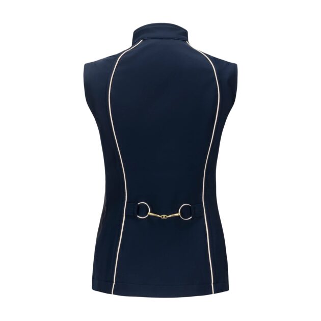 Arista Equestrian Ladies Iconic Bit Vest, Navy - Image 3