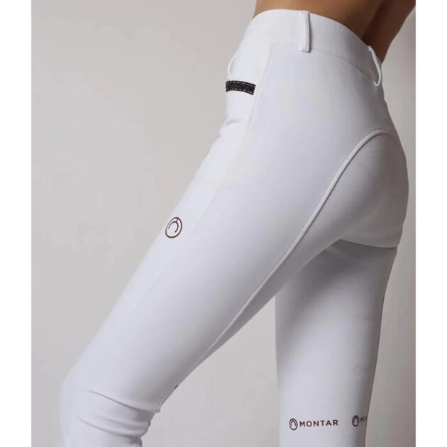 Montar Erin Pearl Soft-tech Full Grip Breeches, White