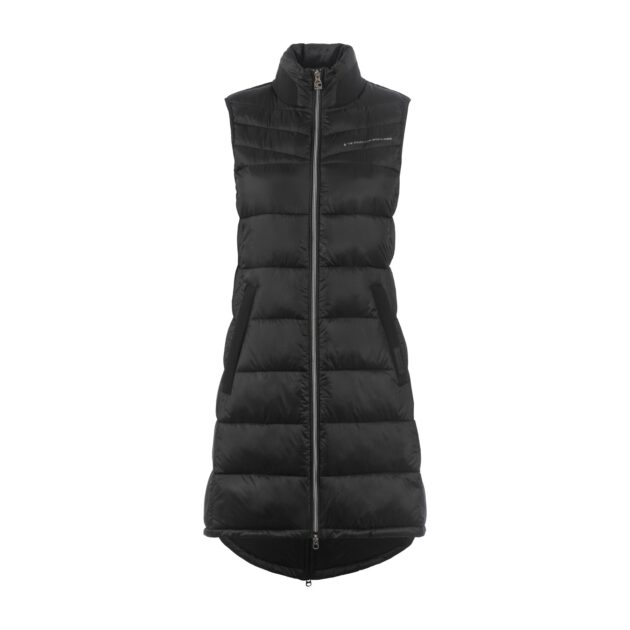 Cavallo GELLA Ladies Sporty Long Quilted Waistcoat, Black