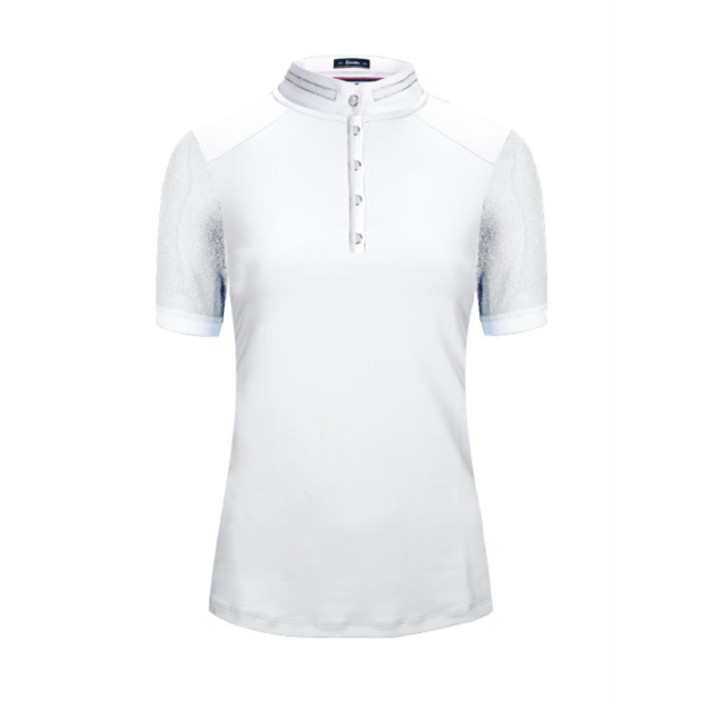 Cavallo Panita Short Sleeve Competition Shirt, White - Image 7