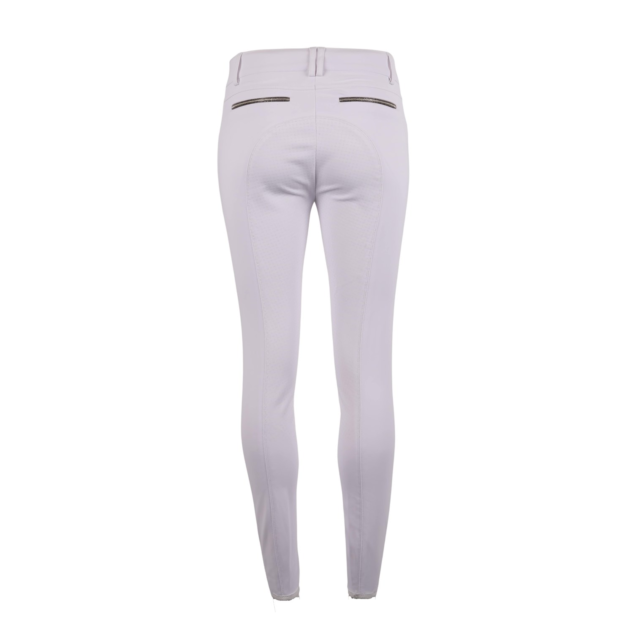 Montar Elisabeth Soft-Tech Premium Breeches Full Grip, Mid Rise White - Image 6