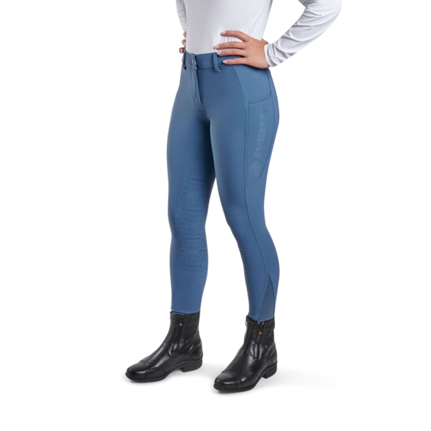 Montar Angela Yati Normal Waist Breeches - Full Grip, Ocean Blue